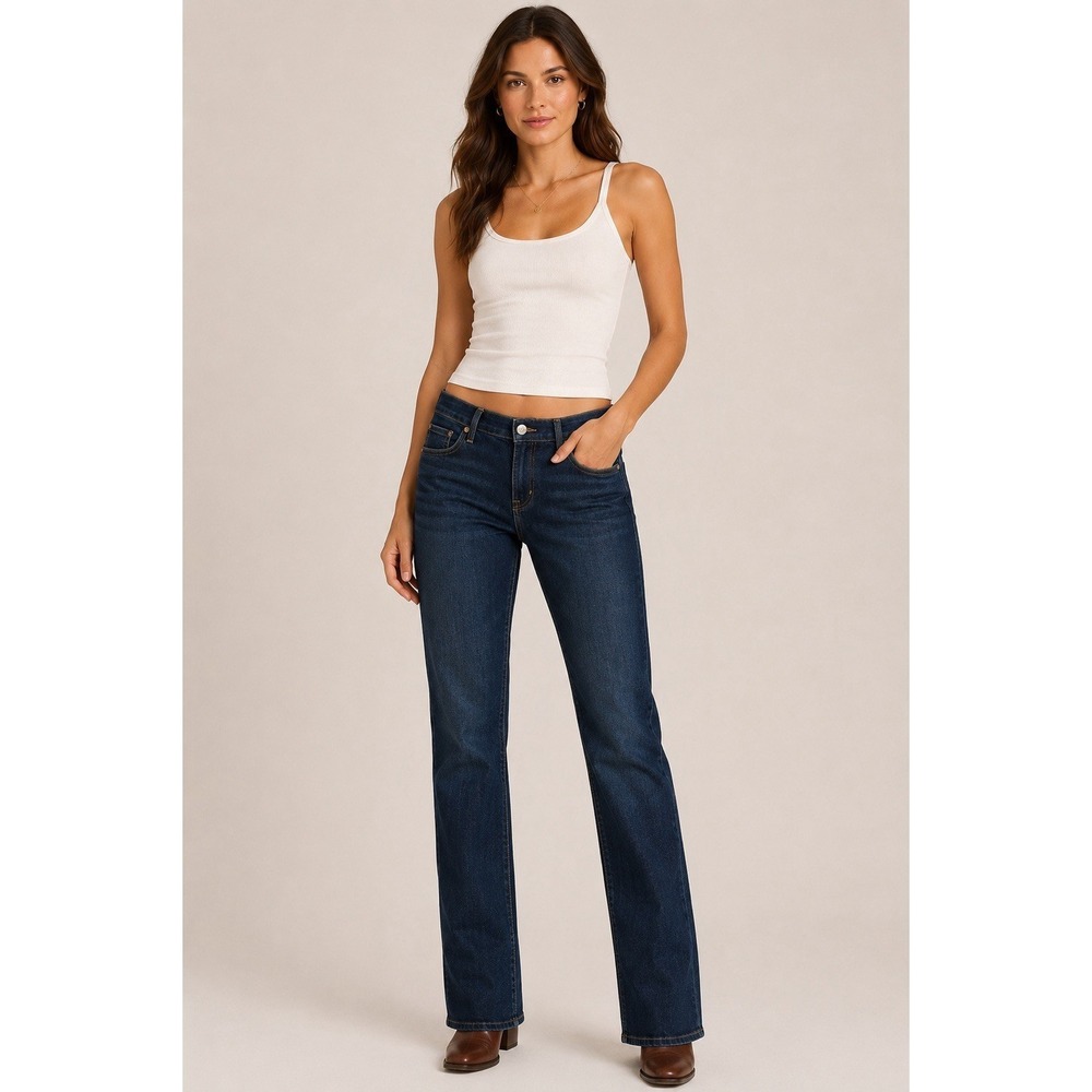 Citizens of Humanity Ava Straight  Leg Jeans Womens 29 Dark Wash Low Rise USA